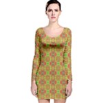 Serious (2) Long Sleeve Velvet Bodycon Dress