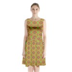 Serious (2) Sleeveless Waist Tie Chiffon Dress