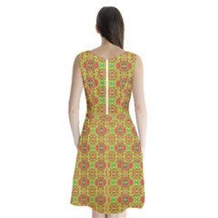 Sleeveless Waist Tie Chiffon Dress 