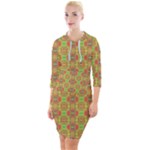 Serious (2) Quarter Sleeve Hood Bodycon Dress