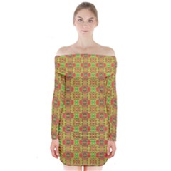 Long Sleeve Off Shoulder Dress 