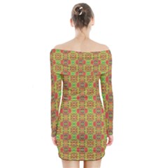 Long Sleeve Off Shoulder Dress 