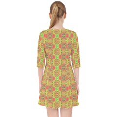 Quarter Sleeve Pocket Dress 
