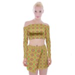 Serious (2) Off Shoulder Top with Mini Skirt Set