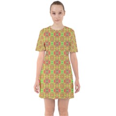 Sixties Short Sleeve Mini Dress 