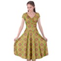 Cap Sleeve Wrap Front Dress 