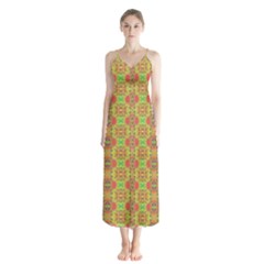 Button Up Chiffon Maxi Dress 