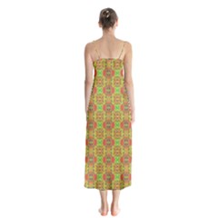 Button Up Chiffon Maxi Dress 