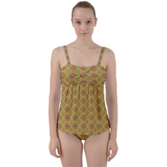 Twist Front Tankini Set 
