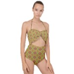 Serious (2) Scallop Top Cut Out Swimsuit