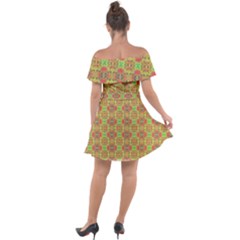 Off Shoulder Velour Dress 