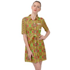 Belted Shirt Dress 