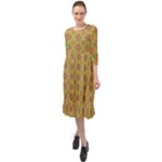 Serious (2) Ruffle End Midi Chiffon Dress