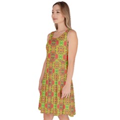 Knee Length Skater Dress With Pockets 