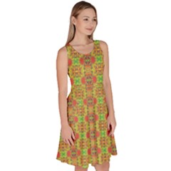 Knee Length Skater Dress With Pockets 