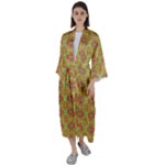 Serious (2) Maxi Satin Kimono