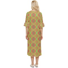 Double Cuff Midi Dress 
