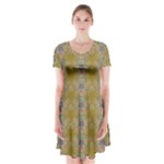 Grey Manor Short Sleeve V-neck Flare Dress