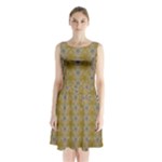 Grey Manor Sleeveless Waist Tie Chiffon Dress