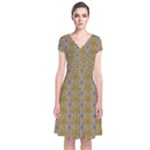 Grey Manor Short Sleeve Front Wrap Dress