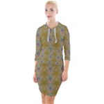 Grey Manor Quarter Sleeve Hood Bodycon Dress