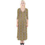 Grey Manor Quarter Sleeve Wrap Maxi Dress
