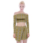 Grey Manor Off Shoulder Top with Mini Skirt Set