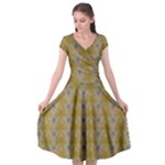 Grey Manor Cap Sleeve Wrap Front Dress