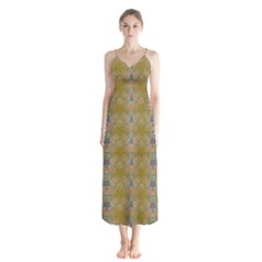 Button Up Chiffon Maxi Dress 
