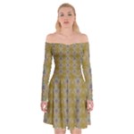 Grey Manor Off Shoulder Skater Dress