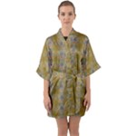 Grey Manor Half Sleeve Satin Kimono 