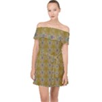 Grey Manor Off Shoulder Chiffon Dress