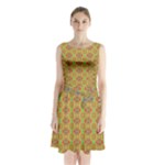 Grey Manor Serious (2) Sleeveless Waist Tie Chiffon Dress