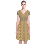 Grey Manor Serious (2) Short Sleeve Front Wrap Dress