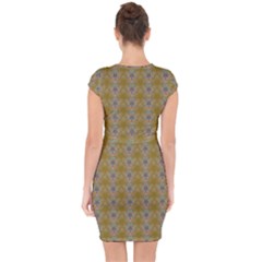 Capsleeve Drawstring Dress  