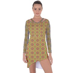 Asymmetric Cut-Out Shift Dress 