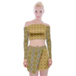 Grey Manor Serious (2) Off Shoulder Top with Mini Skirt Set