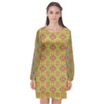 Grey Manor Serious (2) Long Sleeve Chiffon Shift Dress 
