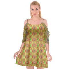 Cutout Spaghetti Strap Chiffon Dress 