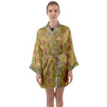 Grey Manor Serious (2) Long Sleeve Satin Kimono