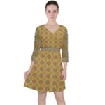 Grey Manor Serious (2) Quarter Sleeve Ruffle Waist Dress