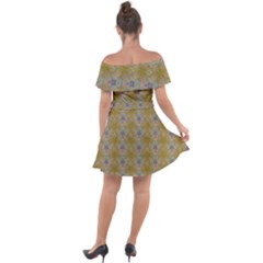 Off Shoulder Velour Dress 