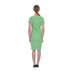 Classic Short Sleeve Midi Dress Back Classic Short Sleeve Midi Dress Back