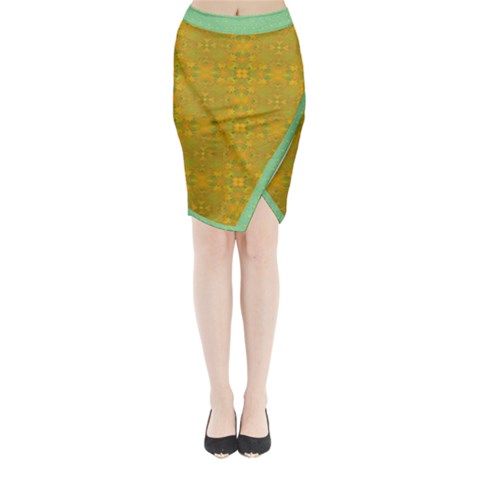 Flower Girl Togo Midi Wrap Pencil Skirt from ArtsNow.com