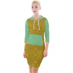 Flower Girl Togo Quarter Sleeve Hood Bodycon Dress