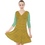 Flower Girl Togo Quarter Sleeve Front Wrap Dress