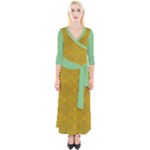 Flower Girl Togo Quarter Sleeve Wrap Maxi Dress