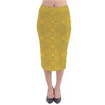 Flower Girl Togo Velvet Midi Pencil Skirt