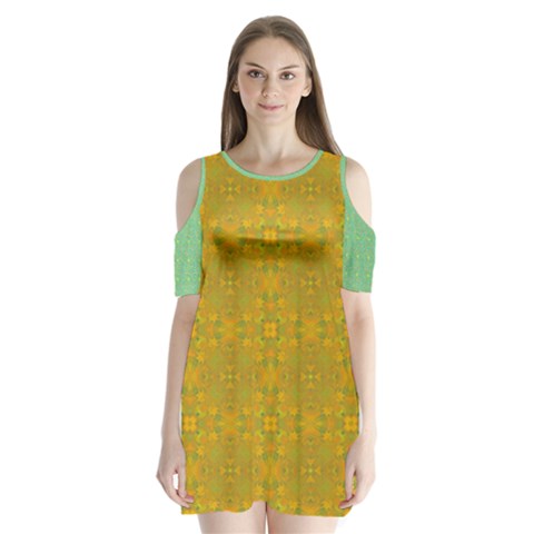 Flower Girl Togo Shoulder Cutout Velvet One Piece from ArtsNow.com