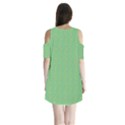 Shoulder Cutout Velvet One Piece 